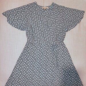 Mint Green Dress with white flowers